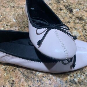 Brand new soft lamb leather ballet flats shoes size 7.5  light nude color, must!